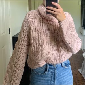 RW mock neck sweater